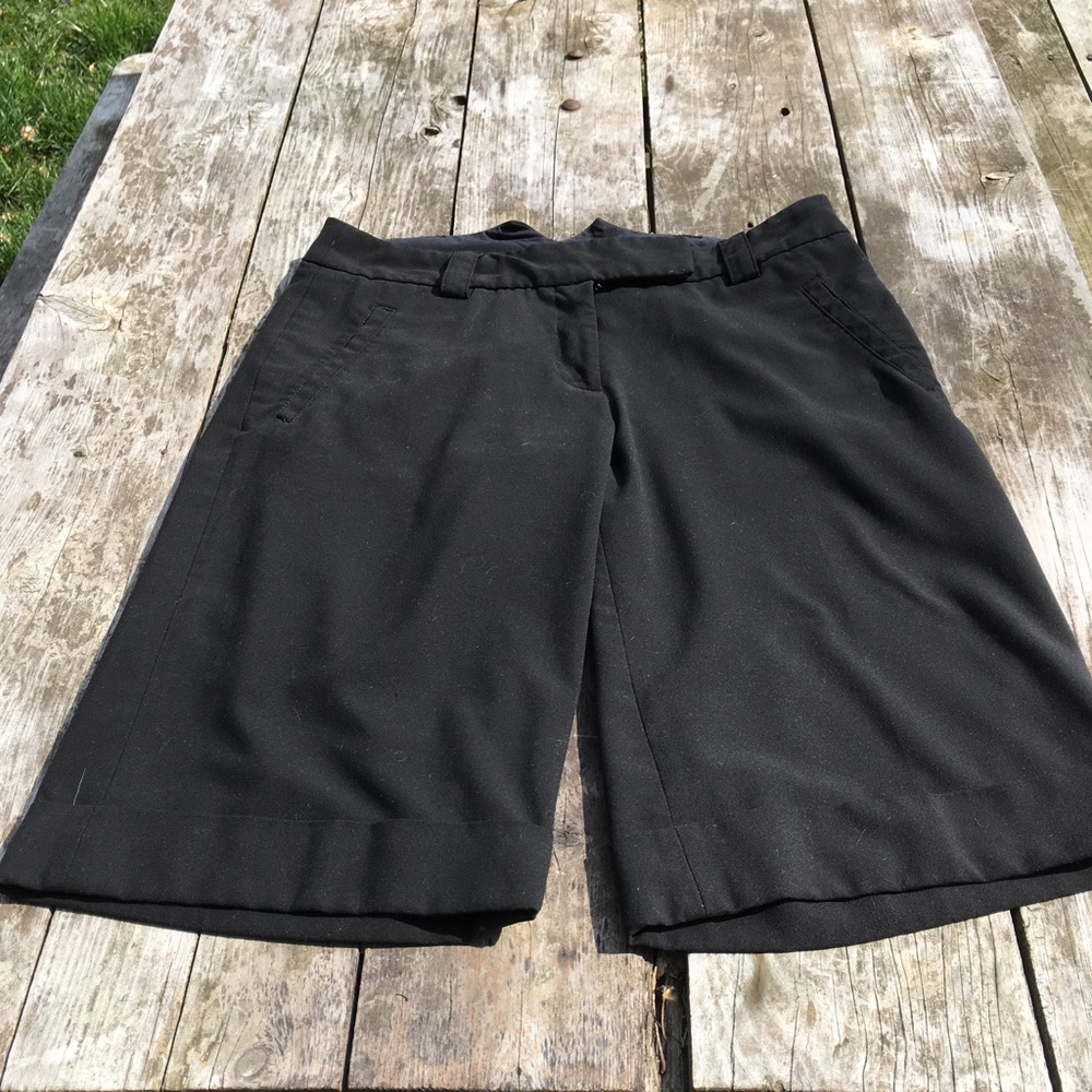 H&M black Dressy Bermuda shorts